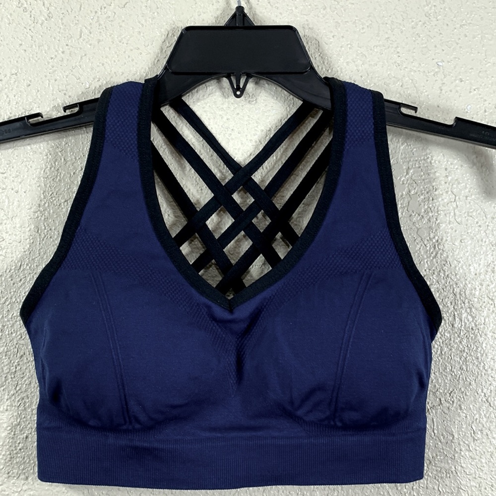Navy Blue Sports Bra Size M
